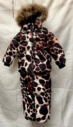 Детский зимний костюм для девочек Buba Leopard