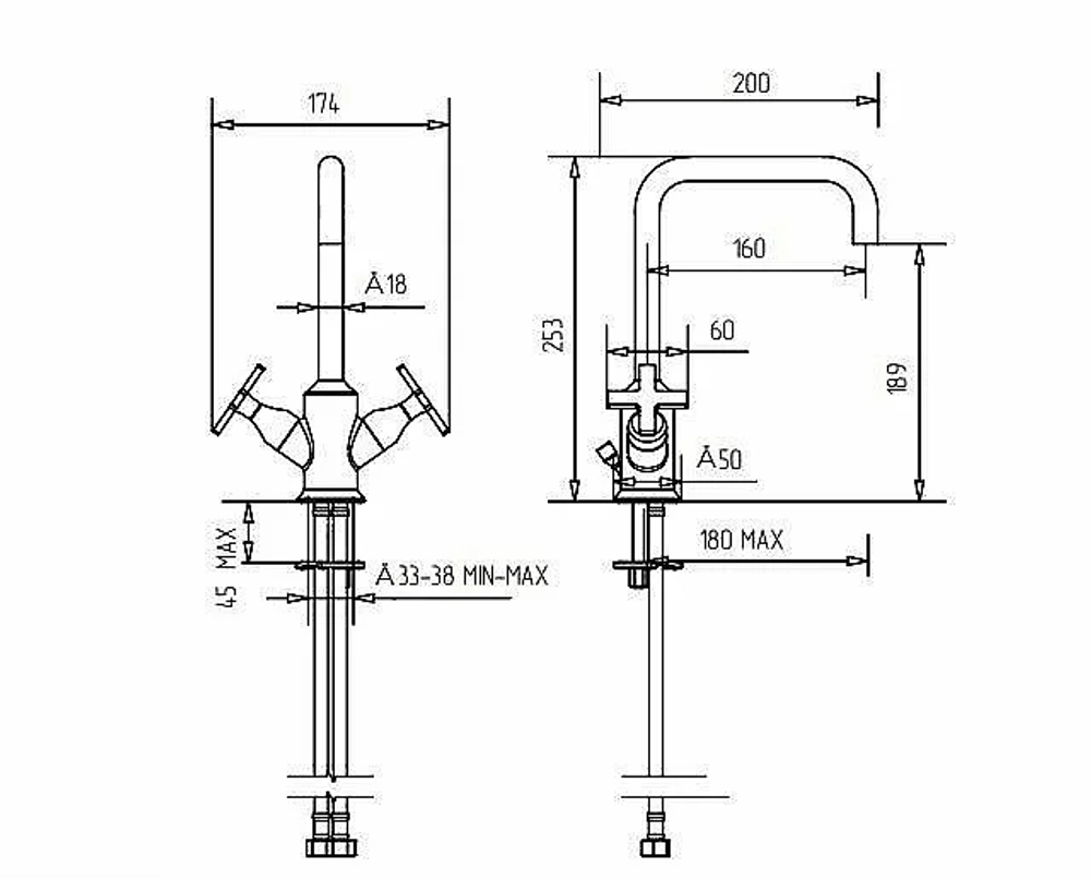 Смеситель для раковины Migliore Sirius 28165 золото