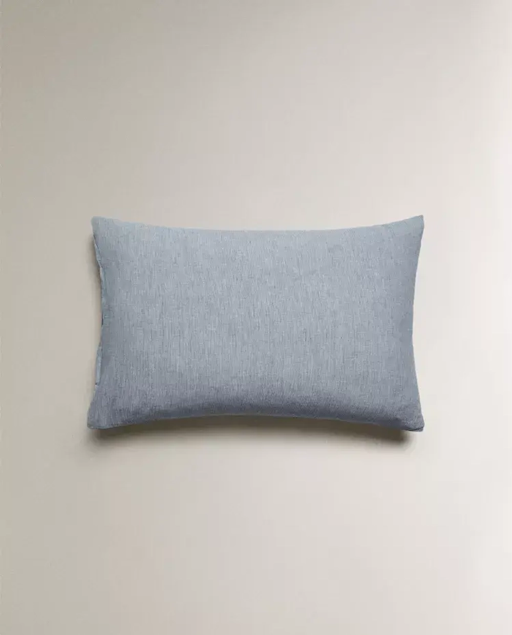 ZARA HOME НАВОЛОЧКА ИЗ ХЛОПКА В ПОЛОСКУ, СИНИЙ