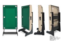 Бильярд BFG Compact Moby 4 (Йоркшир) (Пул, йоркшир/черный (ЛДСП), ЛДСП_16, Сукно Euro Pro 30 ш1.98м, Х/б сетка)