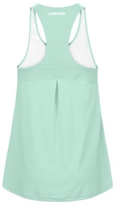 Женский топ теннисный Head Agility Tech Tank Top - поясtell green/print vision