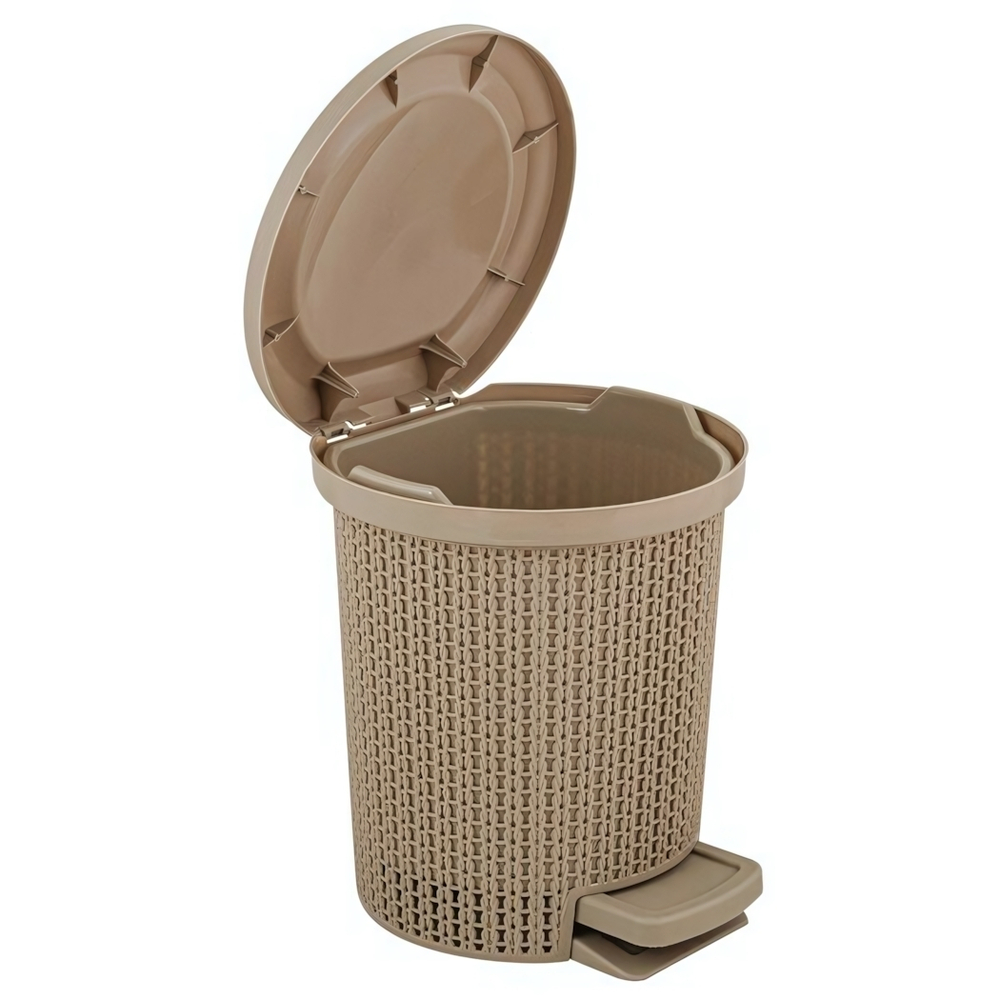 Контейнер для мусора с педалью Soul 6 л кофейный