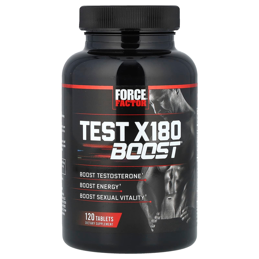Force Factor, Test X180 Boost, бустер тестостерона для мужчин, 120 таблеток