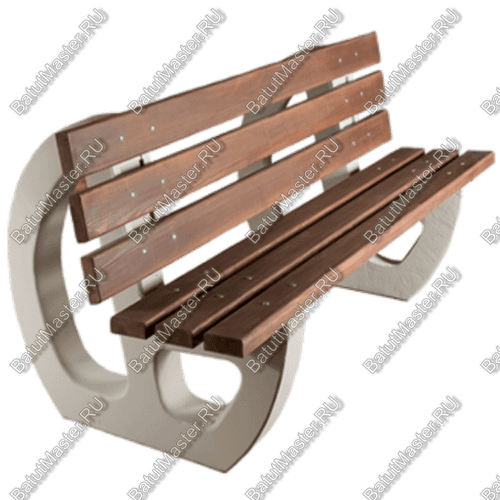 СКАМЕЙКА ПАРКОВАЯ СО СПИНКОЙ