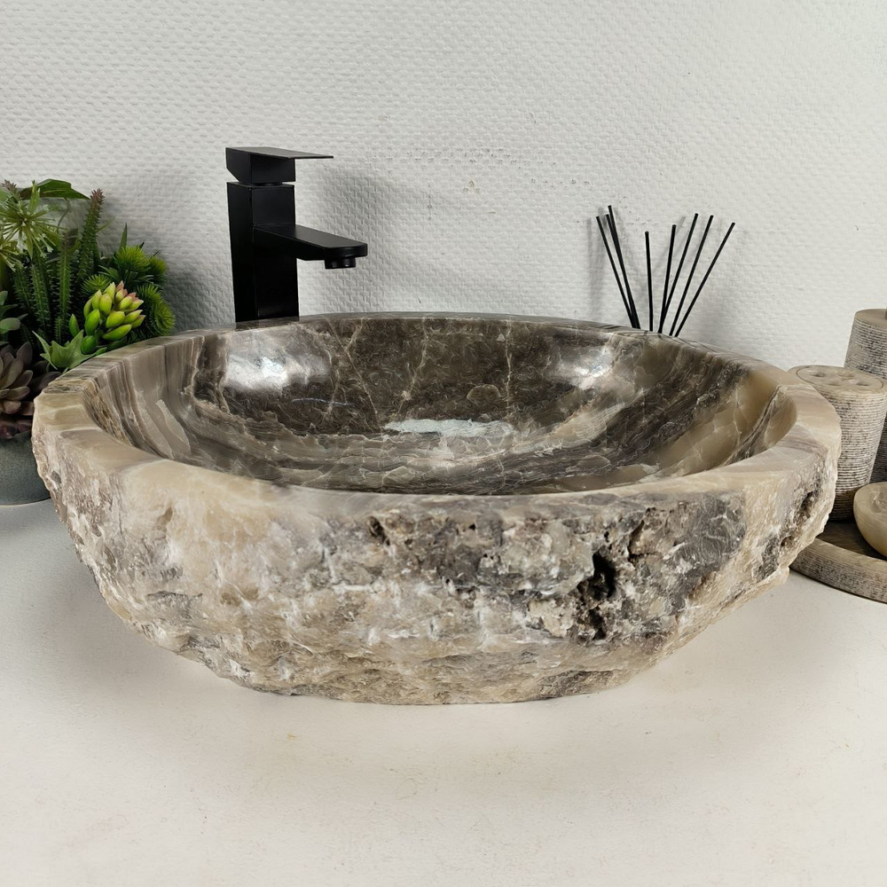 Раковина из оникса Erozy Grey EO-64421 52*42*15 0157