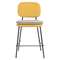 Стул полубарный pea, велюр, желтый/бежевый