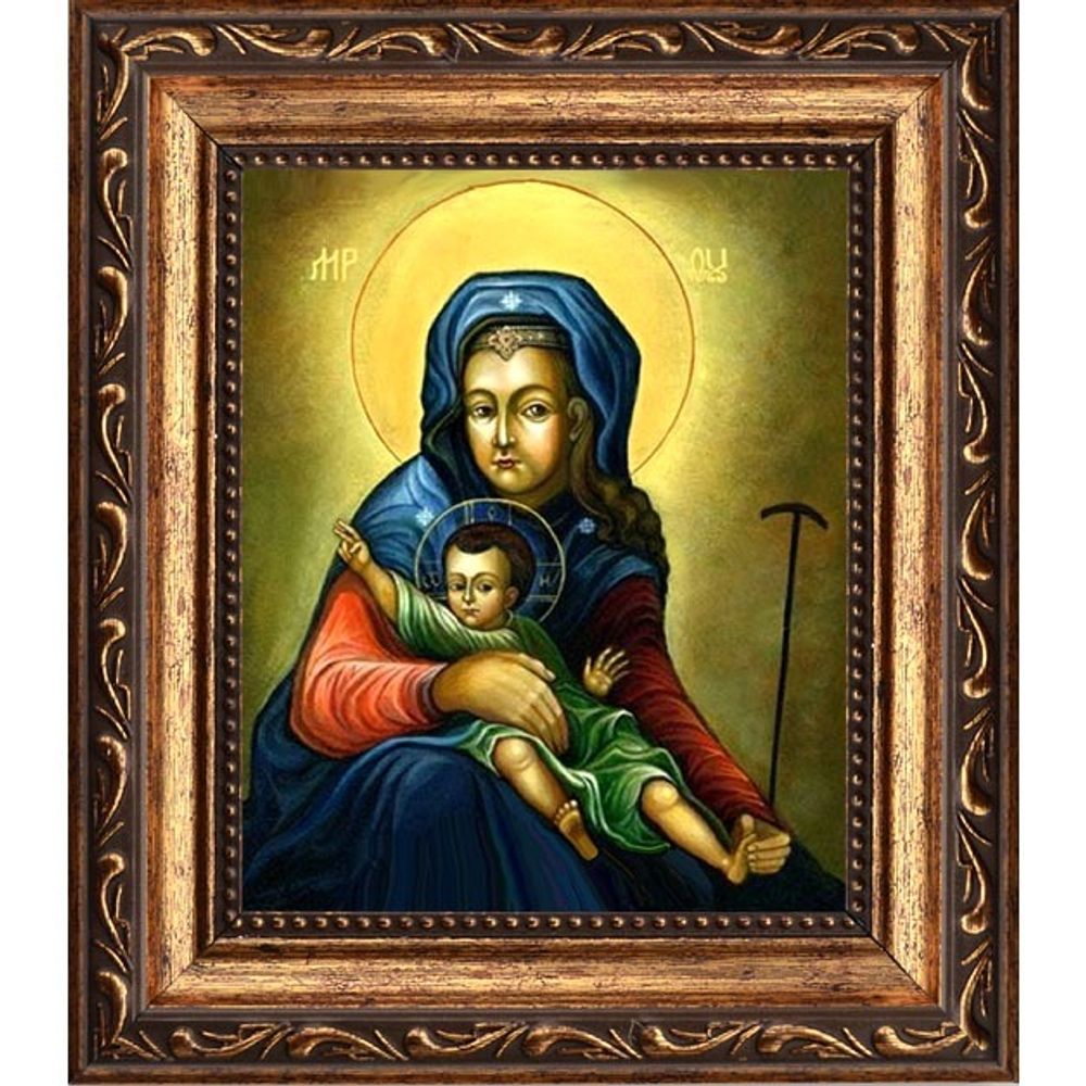 Милостивая Услышательница икона Божией Матери. Копия иконы из Зачатьевского монастыря на холсте.