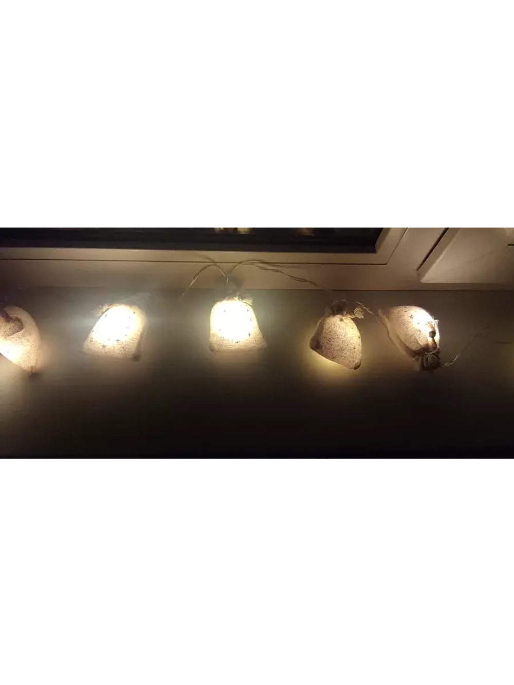 Гирлянда Подарки на батарейках 6x4х7см ткань 10LED