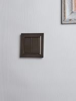 BRITE Выключатель 2-клавишный 10А в сборе ВСР10-2-0-БрТБ темная бронза IEK