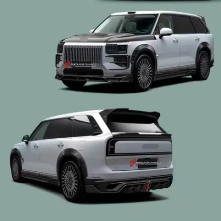 Карбоновый обвес для ZEEKR 9X 2025+ Зикр Губа Диффузор спойлер тюнинг