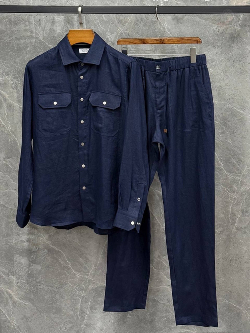 Льняной костюм Brunello Cucinelli