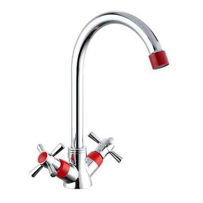 Смеситель для кухни, Frud, с кран-буксой, красн, R49118-10