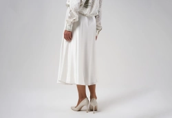 Юбка шелковая Mollen белая