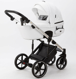Детская коляска Adamex Lumi Air SE Deluxe 3 в 1 L-SA501 (БЕЛ.КОЖА+ХРОМ РАМА)