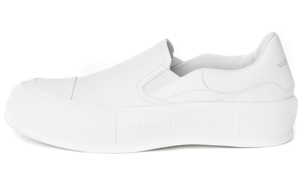 Alexander McQueen Alexander McQueen Deck All-match comfortable fashion sneakers women's white