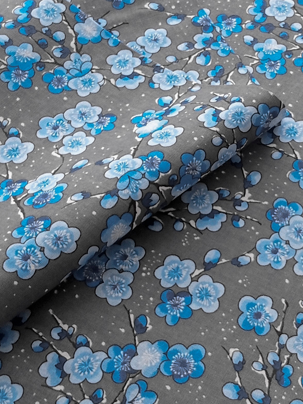 Ткань бязь плательная, рис. "Сакура", ширина 150 см, арт. 343