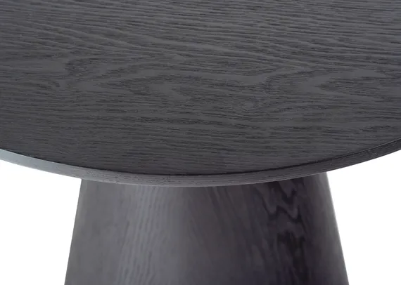 Журнальный столик Nicole, Ø60х60 см, черный с хромом