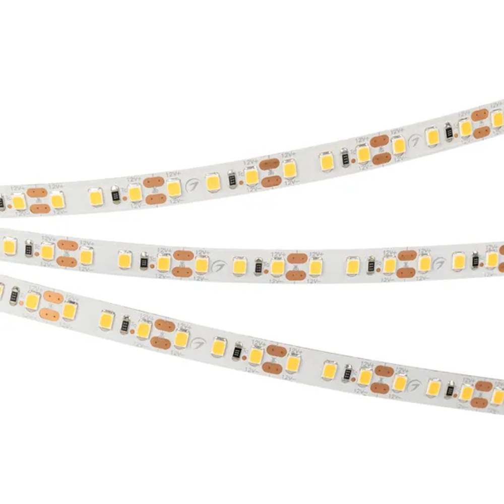 Светодиодная лента RT-A120-8mm 12V White6000 (14.4 W/m, IP20, 2835, 5m) (Arlight, Открытый) 022459(2)