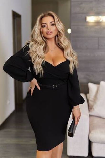 Платье с декольте УК-692-2 Fabrika Фото 1