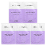 Idealove, Purple Flower Power, 5 тканевых косметических масок, 25 мл (0,85 жидк. унции) каждая