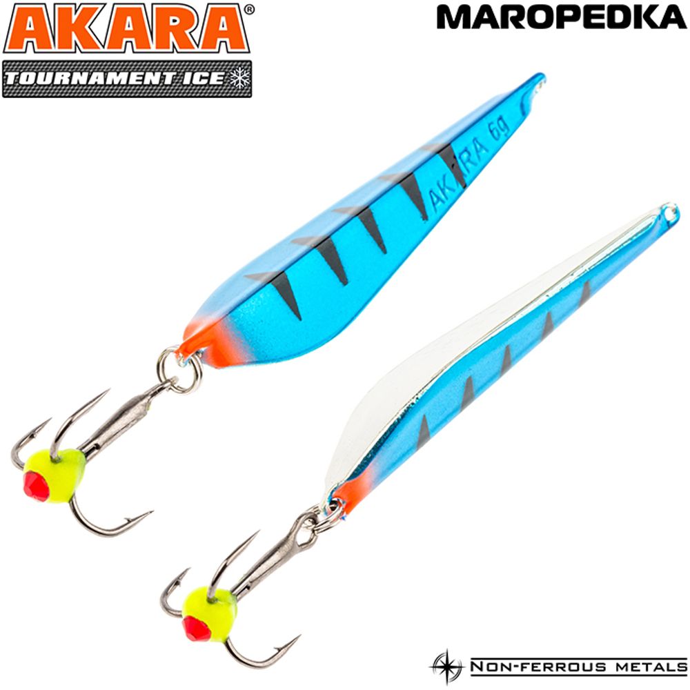 Блесна зимняя Akara Tournament Ice Maropedka 75 11 гр. 30/Sil