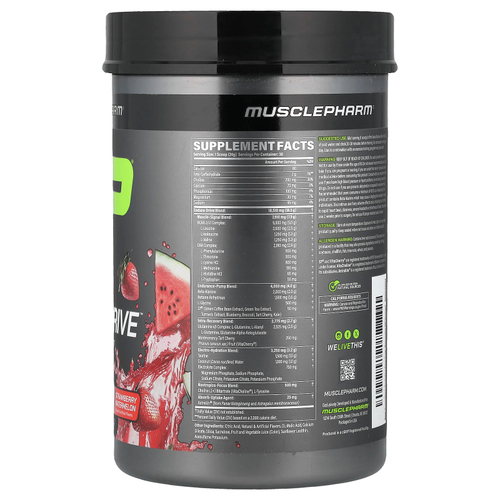 MusclePharm, Pro Series, Endura-Drive™, со вкусом клубники и арбуза, 720 г (1,6 фунта)