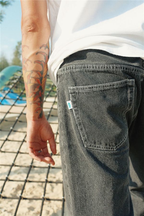 Джинсы M Washed Black - фото 6