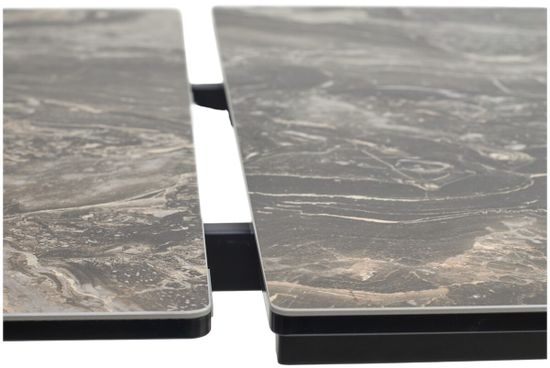 Стол ESTEBIO 160 KL-176, итальянская керамика/ черный каркас