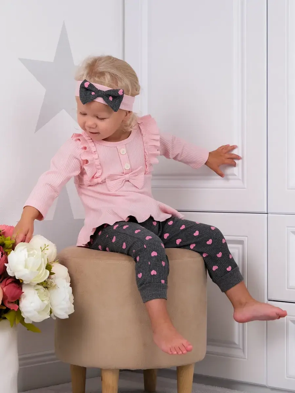 Летний костюм для девочки нарядный