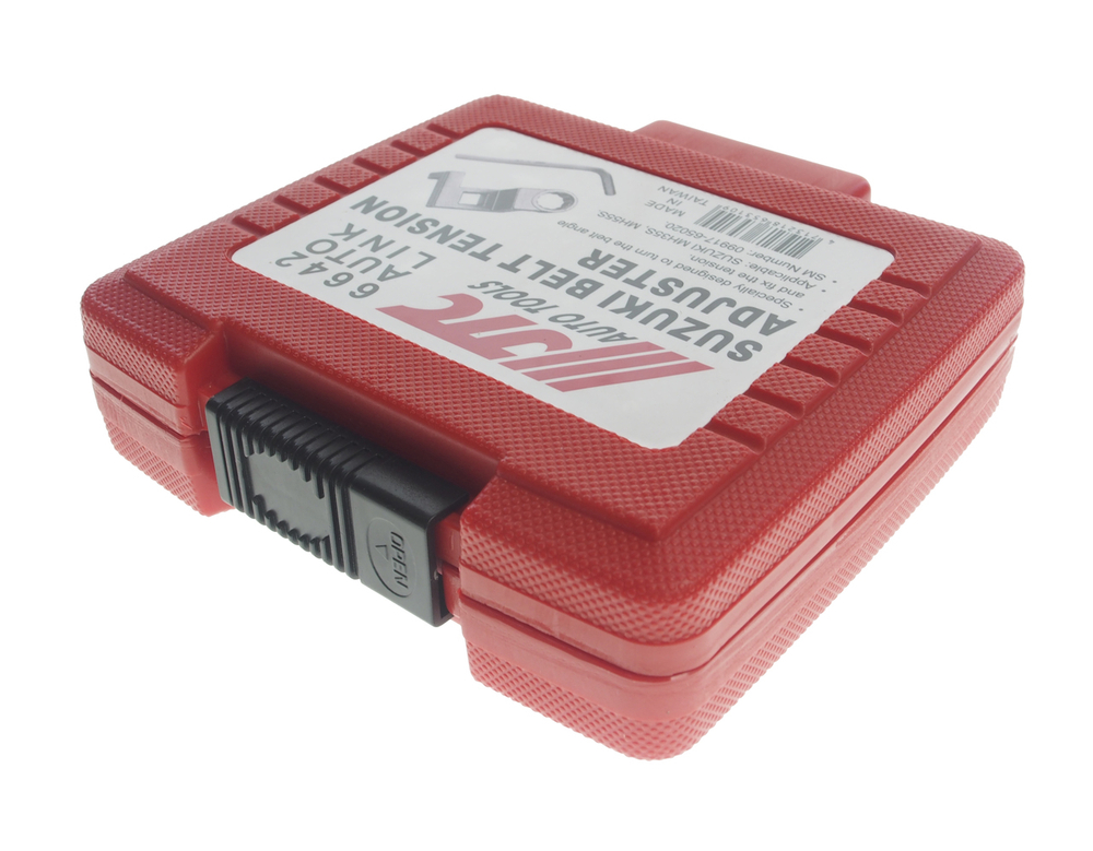 JTC-6642 - Ключ для регулировки натяжения ремня (SUZUKI MH35S,MH55S 09917-65020) JTC - 
Специально предназначен для установки ремня в определенное положение и регулировки натяжения.
Применение: SUZUKI MH35S, MH55S.
Оригинальный номер SM: 09917-65020.