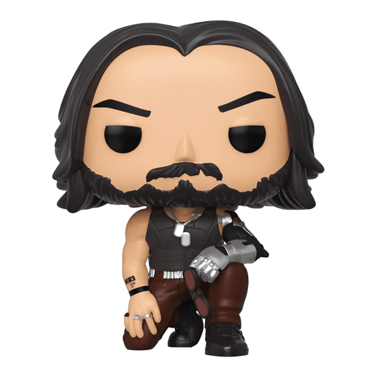 Фигурка Funko POP! Games Cyberpunk 2077 Johnny Silverhand (crouch) (590) 47161 / Фигурка в виде персонажа игры "Cyberpunk 2077", Джонни Сильверхенд