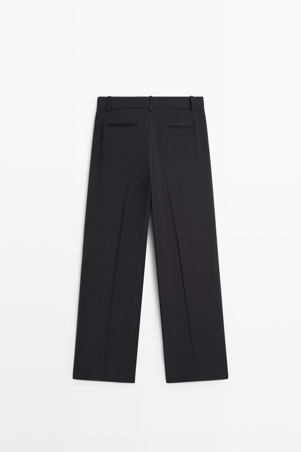 Massimo Dutti Свободные брюки прямого кроя, темно-синий