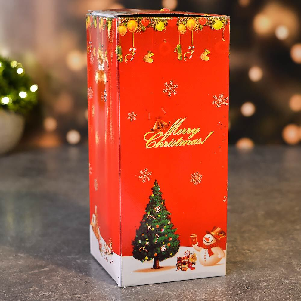 Сувенир новогодний с подсветкой "Волшебная красавица" 17см, серебро, работает от батареек LR44*3