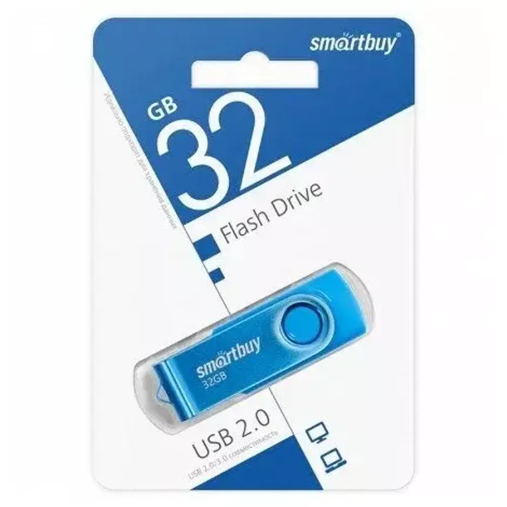 32GB USB Smartbuy Twist Blue