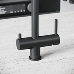 Смеситель для кухни Sancos Foster с краном для фильтра, черный матовый, SC4014MB