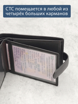 B123168R Castanho - Портмоне с RFID защитой MP