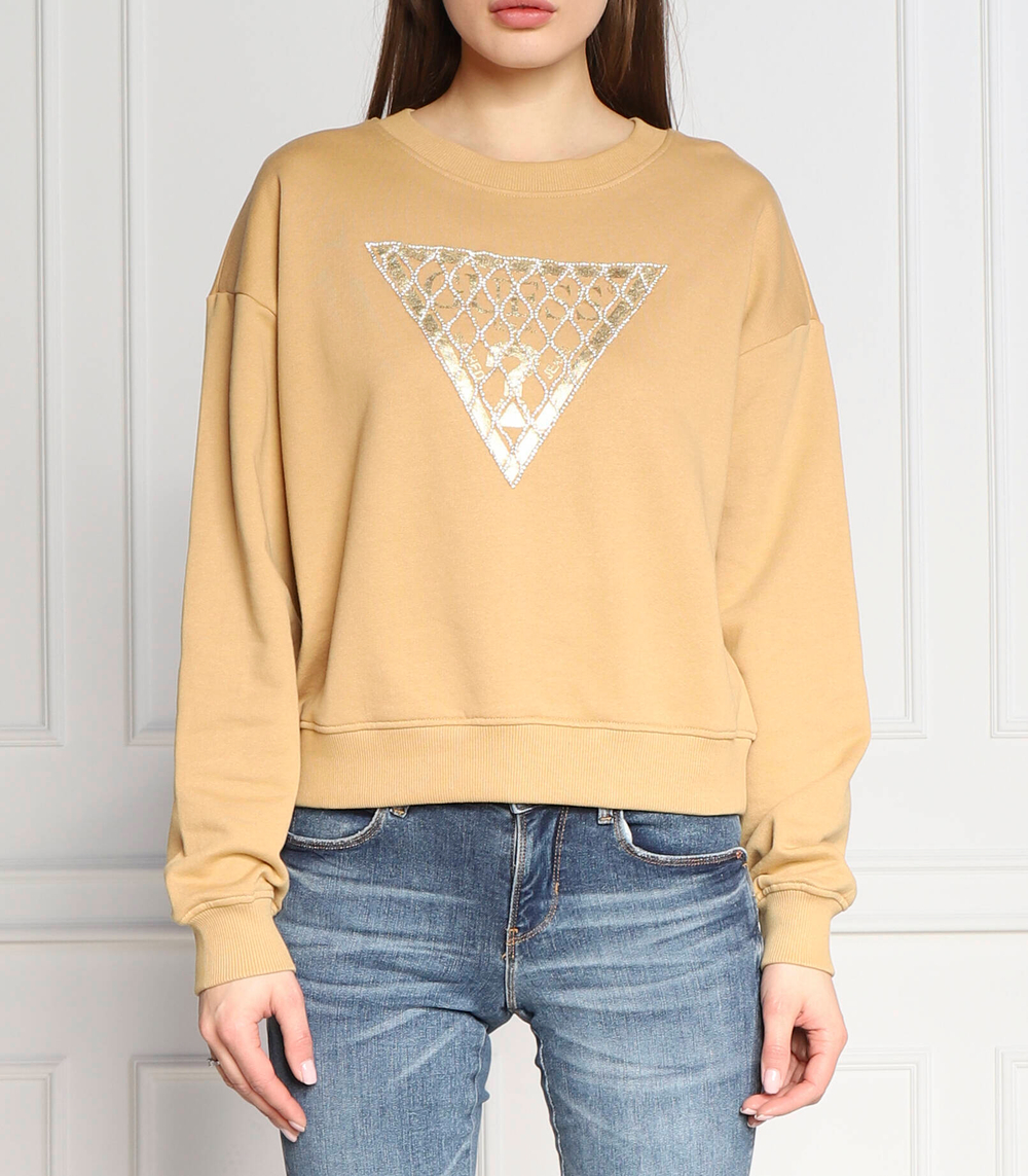 Худи GUESS - бежевый(W3RQ01 K4BD0)