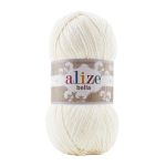 Пряжа Alize (Ализе) Bella 100 / уп.5 мот. по 100 г, 360м, 062 молочный A