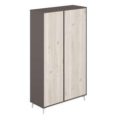 SR.304.WF.DN / Шкаф высокий комбинированый 1166х450х2000 / корпус: вольфрам; фасады: дуб тоскана