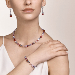 Серьги Coeur de Lion Red-Purple 4905/20-0308 цвет красный, розовый