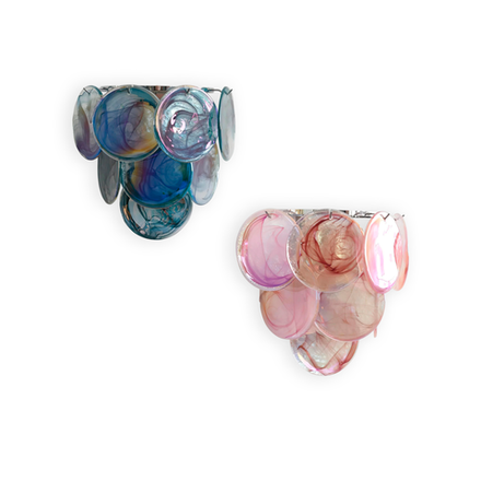Wall design lamp Iris Rosa