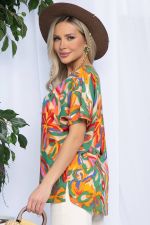 Блуза Маргоша (бежево-оранжевая) Б13154-16М LT Collection