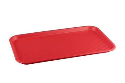 Красный прямоугольный поднос (52,5х32,5 см) (Цвет: красный)