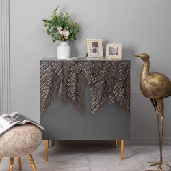 Комод Тропик Стайл с 2 полками Серый Голд