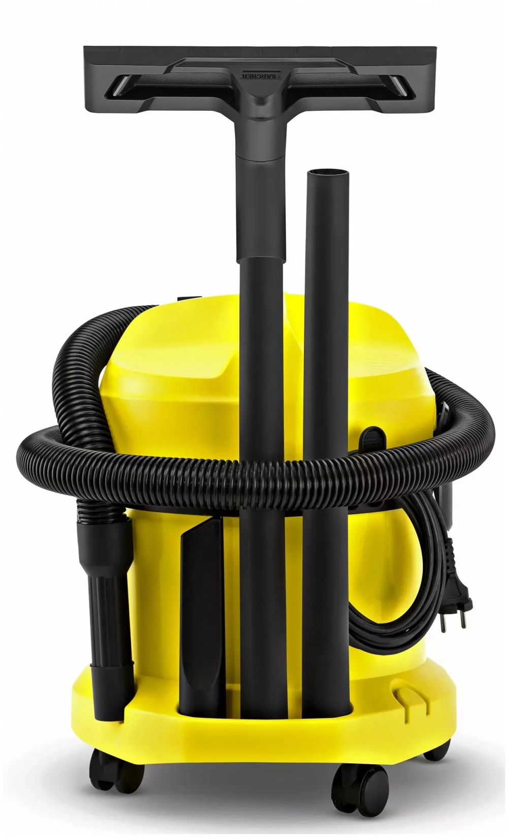 Профессиональный пылесос KARCHER WD 2, 1000 Вт, желтый