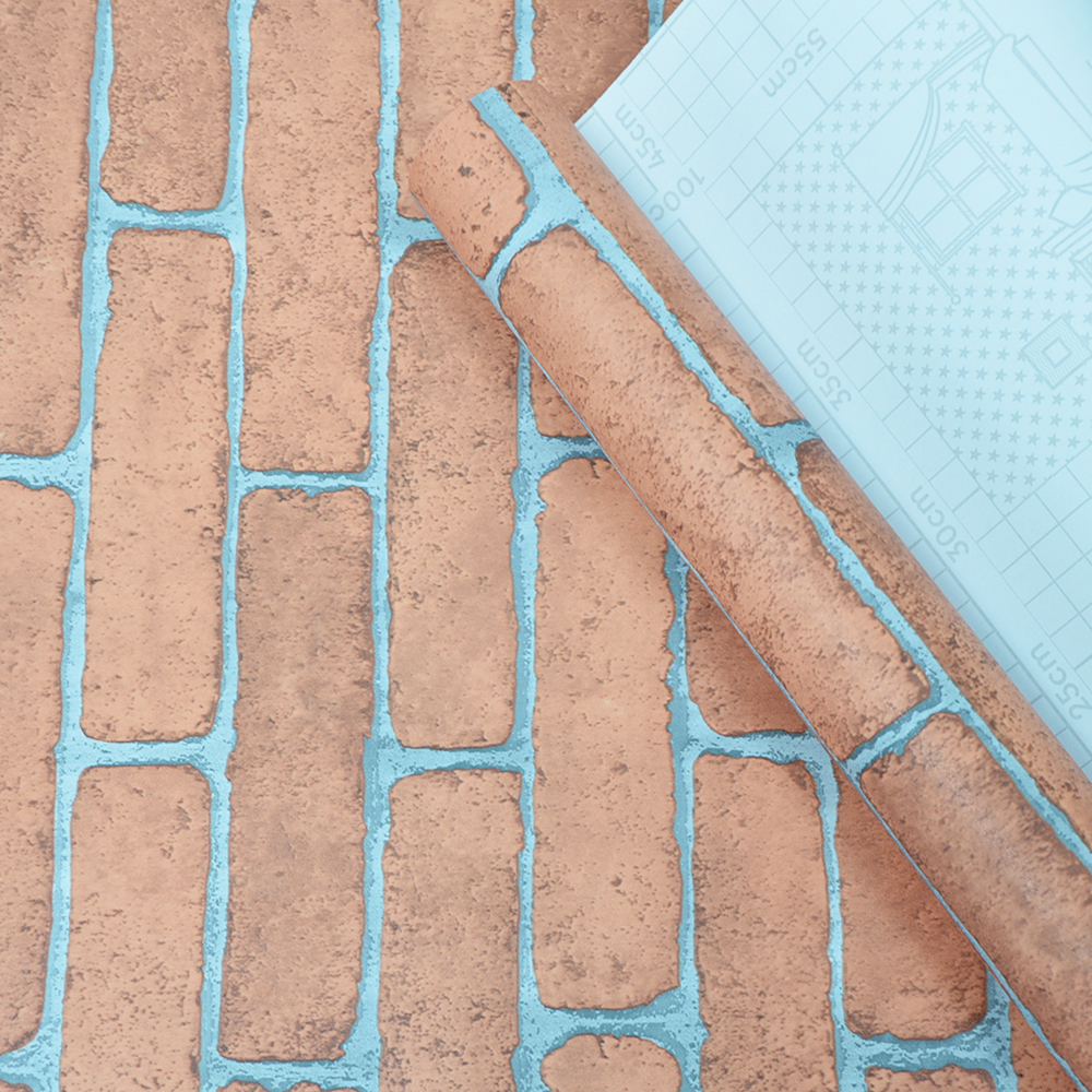 Пленка самоклеящаяся 45см*8м Кирпичи