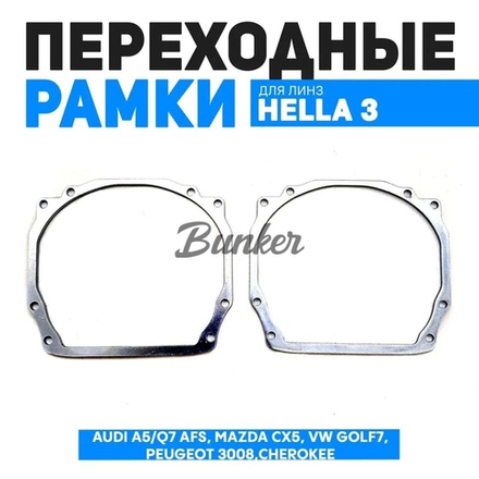 Переходные рамка для замены линз AUDI A5/Q7 AFS, MAXDA CX5, GOLF7, PEUGEOT 3008,CHEROKEE