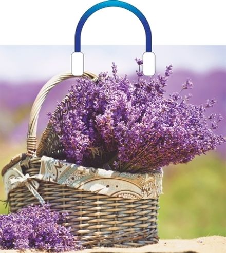 Пакеты с пластиковыми ручками "Корзинка нежности" 38х34+3см 90мкм (10/150 шт)