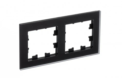 ATLASDESIGN NATURE 2-постовая РАМКА, МАТОВОЕ ОРГАНИЧЕСКОЕ СТЕКЛО ЧЕРНЫЙ