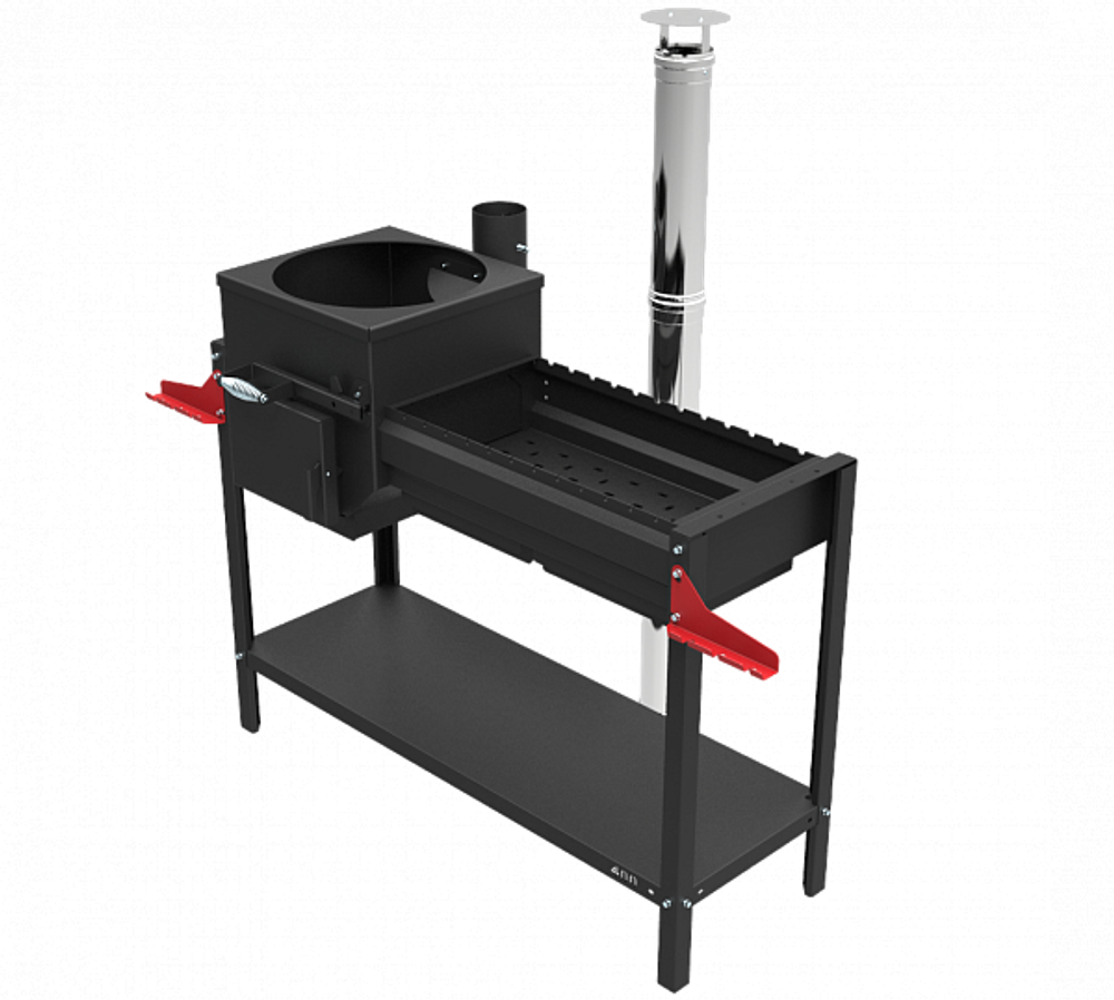 Печь-мангал Grillver Искандер 400 Инклайн Эйр